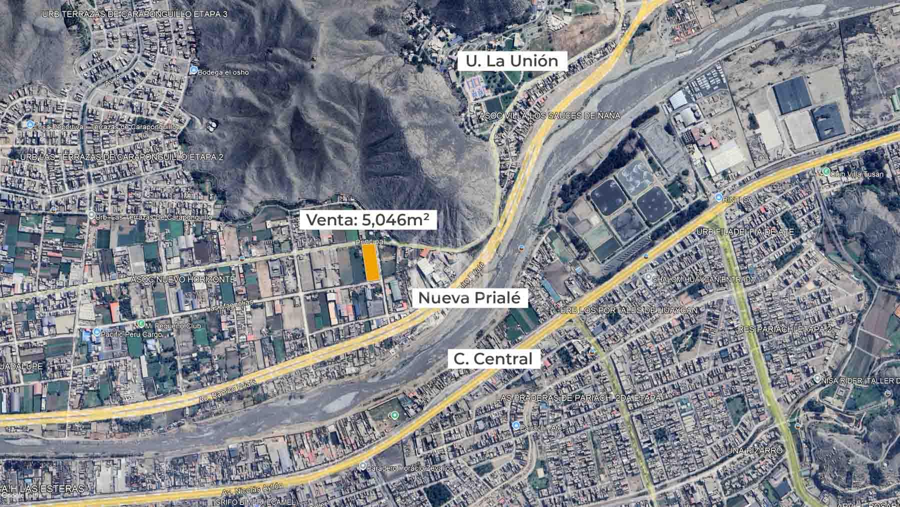 Terreno de 5,046 m² en Chosica - Ñaña